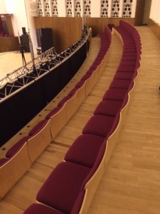 versatile removable and stackable chairs at the Liverpool Philharmonic Hall