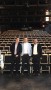 Alastair, William & Andrew Simpson at St. Ann's Warehouse installing the Portobello Stacking Theatre Chair